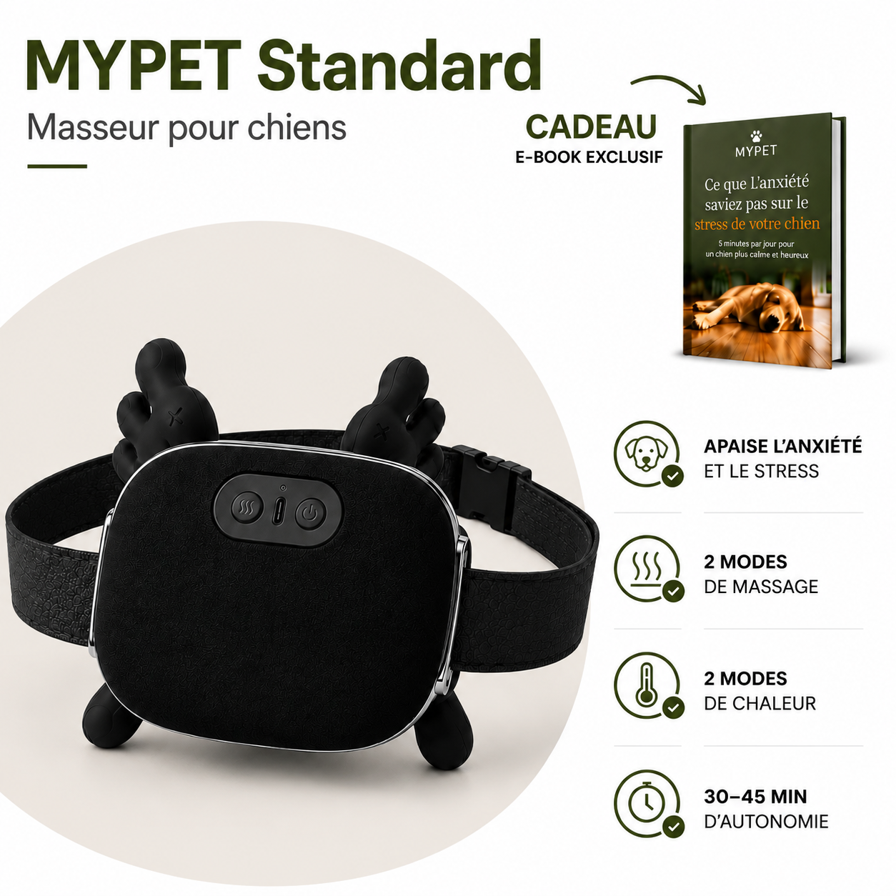 Masseur apaisant pour animaux