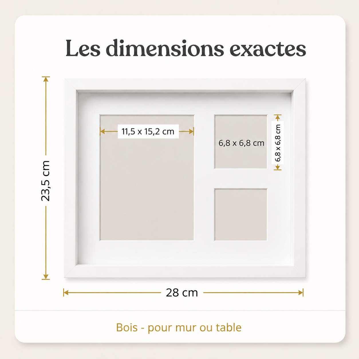 Kit d'empreintes en argile avec cadre