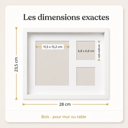 Kit d'empreintes en argile avec cadre