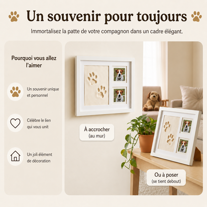 Kit d'empreintes en argile avec cadre